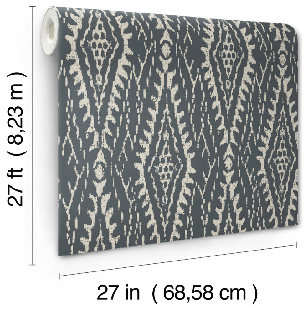 Rousseau Paperweave Charcoal Wallpaper