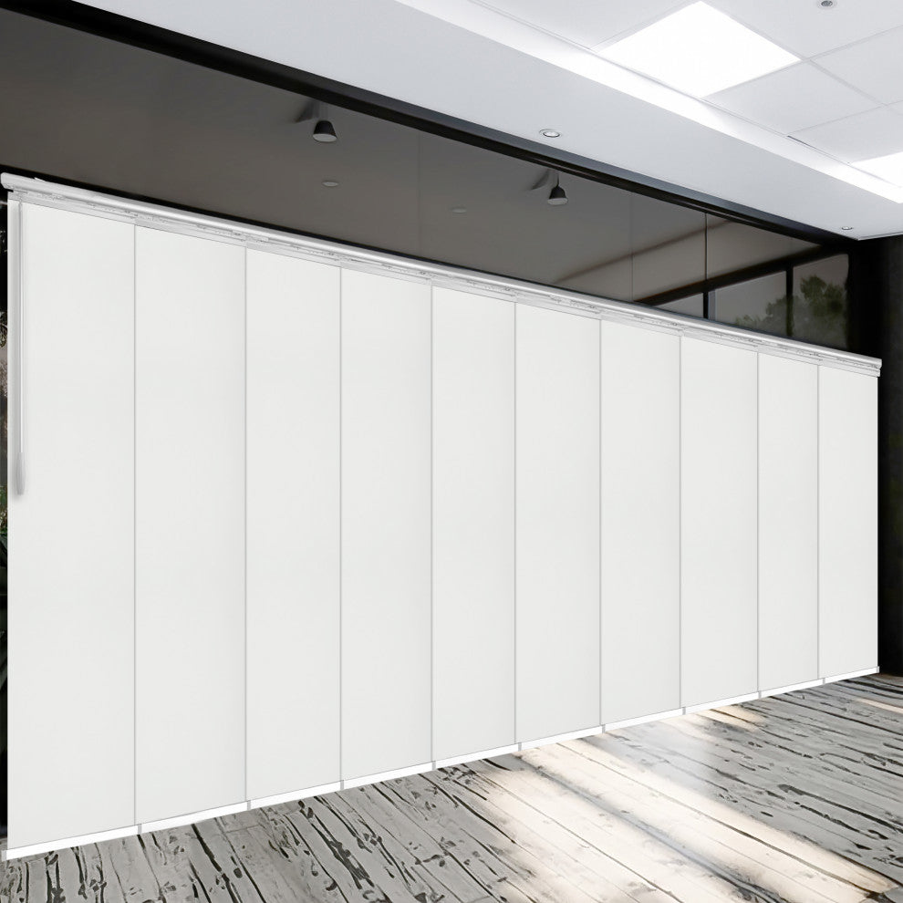 Danilo 10-Panel Track Extendable Vertical Blinds 120-218"W