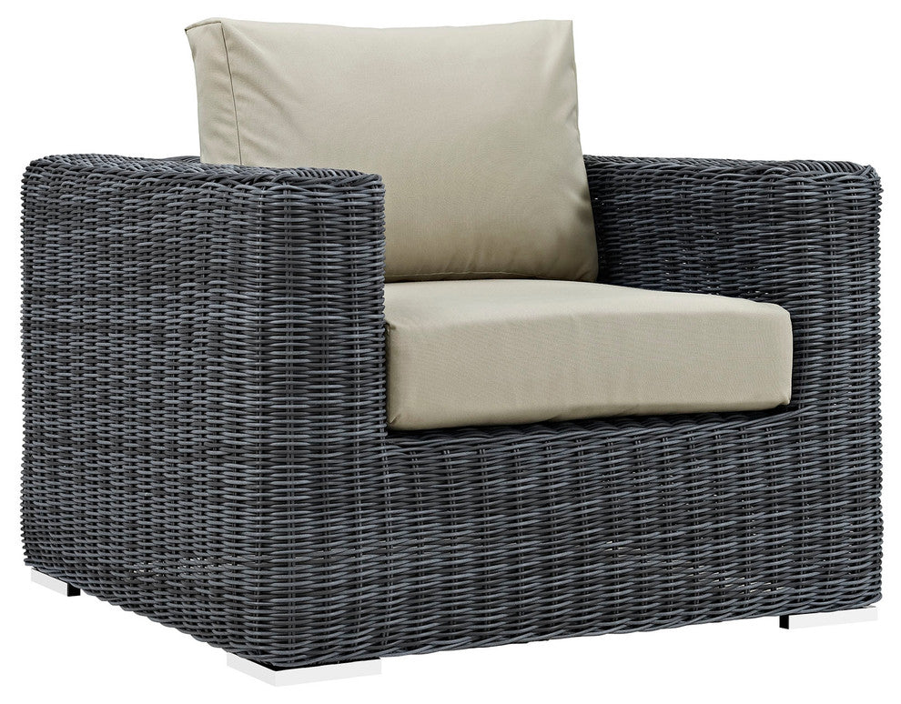 Canvas Antique Beige Summon 11-Piece Outdoor Patio Sunbrella Sectional Set