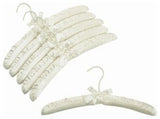 Satin Hangers, Ivory, Set of 6
