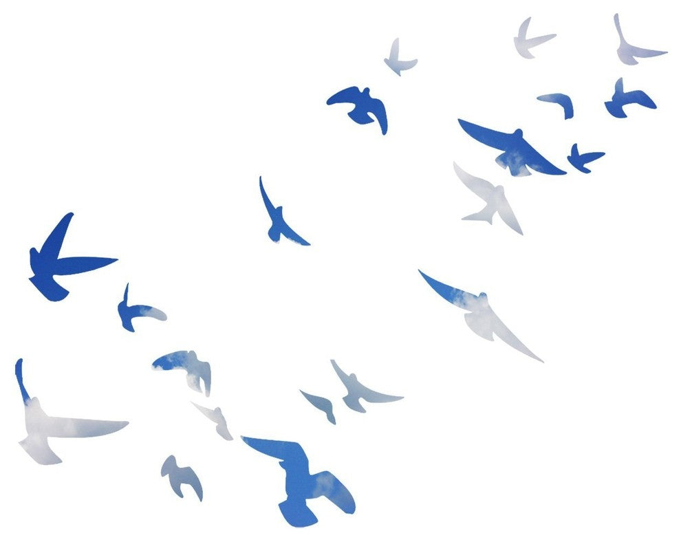 VWAQ Flock of Birds Flying Wall Decals Stickers Peel and Stick Wall Art VWAQ-FB1