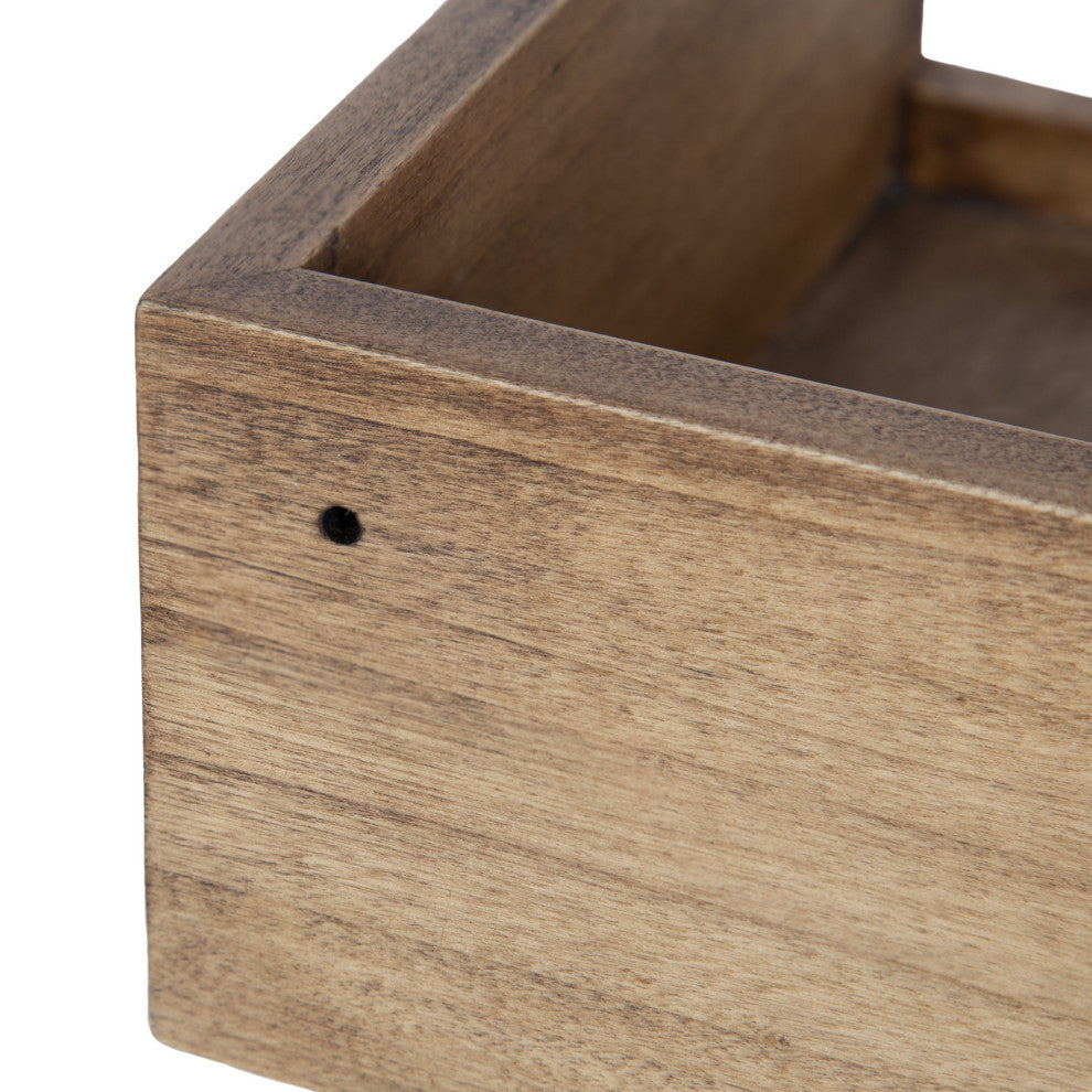 Levie Corner Shelf Set, Natural 3 Piece