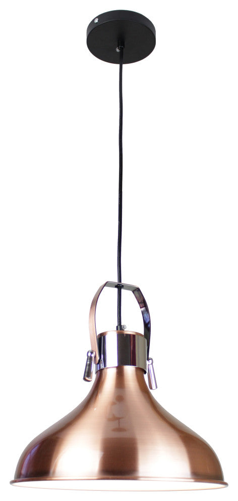 Yatzil Bronze 1-Light Bowl Pendant