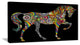 "Horse and Rainbow" Animal Digital Canvas Print, 40"x20"