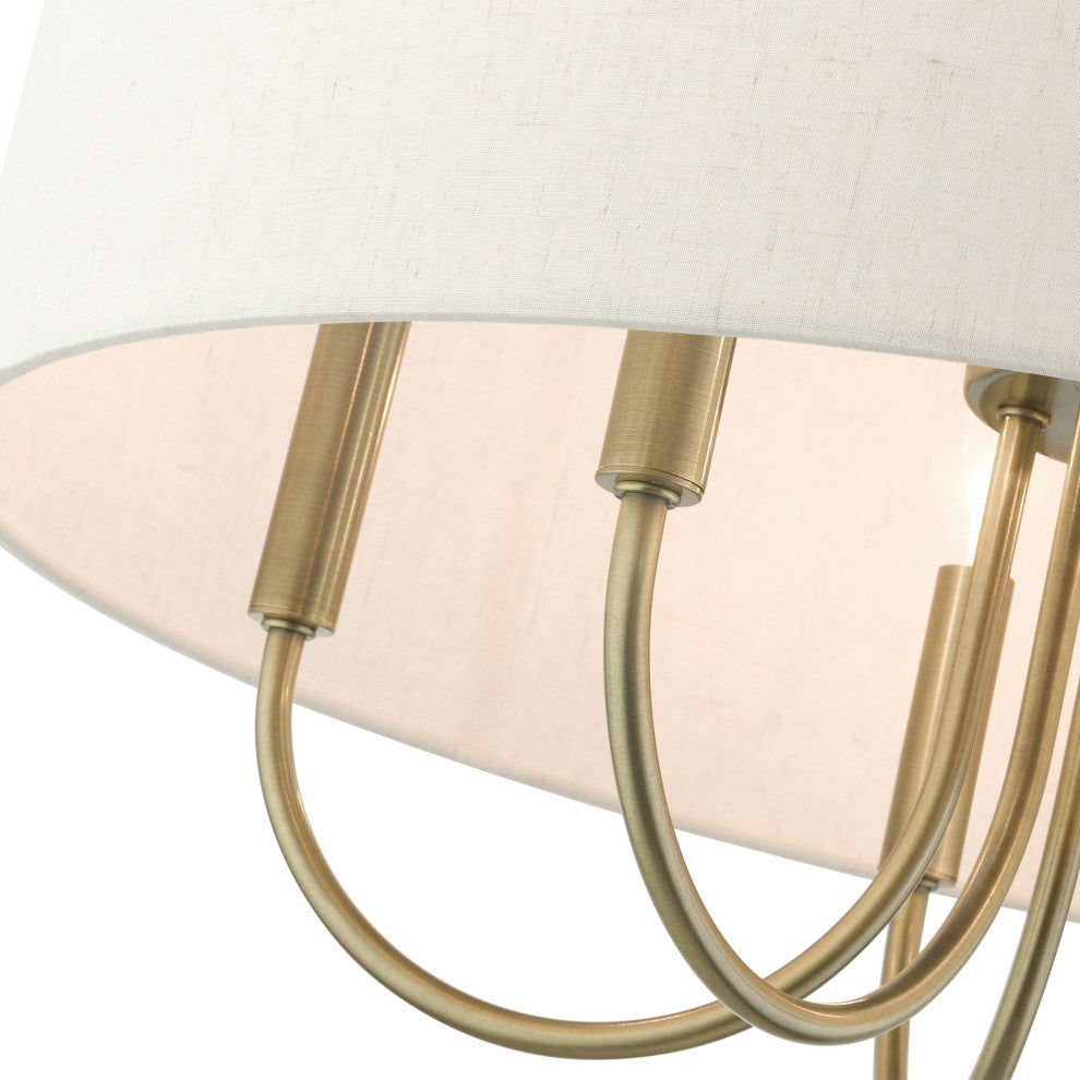 Antique Brass Transitional, Pendant Chandelier