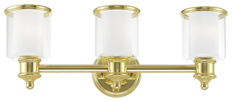 Livex Lighting Polished Brass 3-Light Bath Vanity