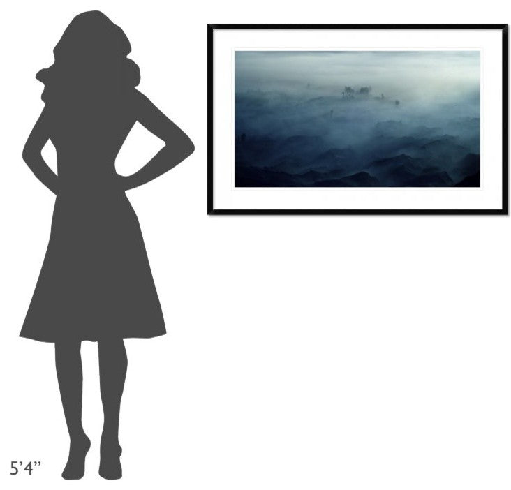 "Land Of Fog" Framed Digital Print by Rudi Gunawan, 44x28"