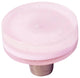 Millennial Pink Handmade Glass 1.5" Round Knob, Delicate Pink