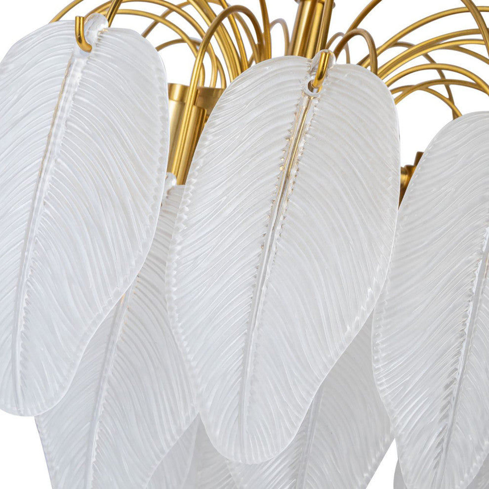 Alessia - Chandelier - Brushed Brass, 4-Light