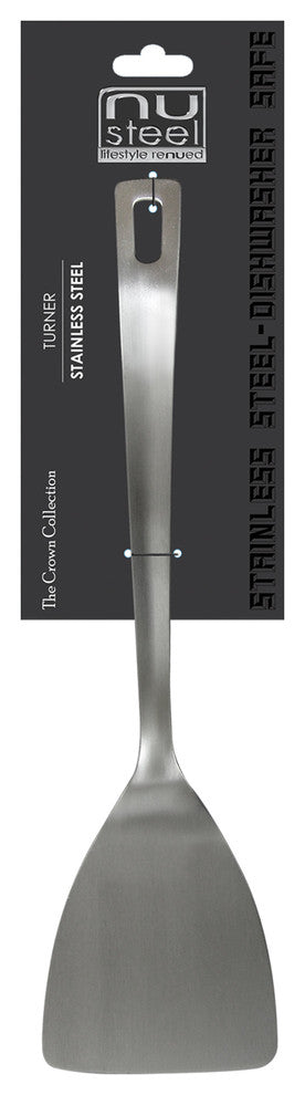 nu steel The Crown Collection, 1.8 Mm Thickness 13" Length Turner,Brushed Finish
