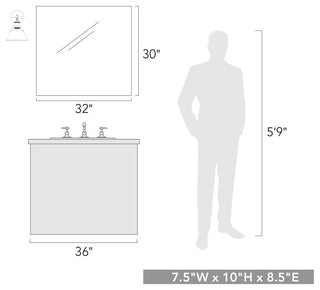 Orwell 1-Light Bath Vanity in Matte Black with Opal Glass