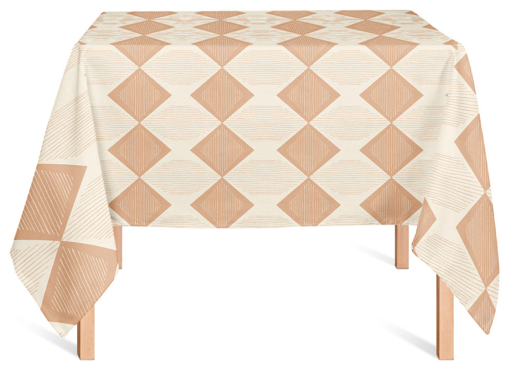 Loose Lines Triangle 58x58 Tablecloth