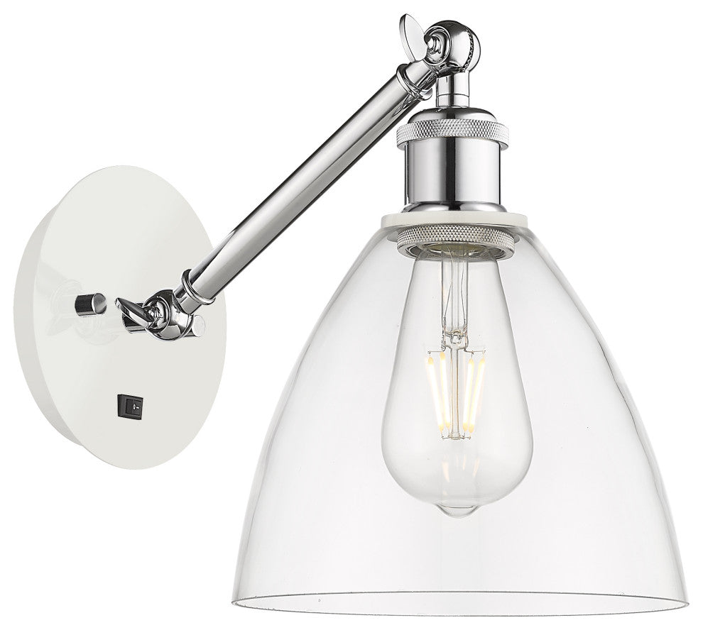 Innovations 317-1W-WPC-GBD-752-LED 1-Light Sconce, White and Polished Chrome