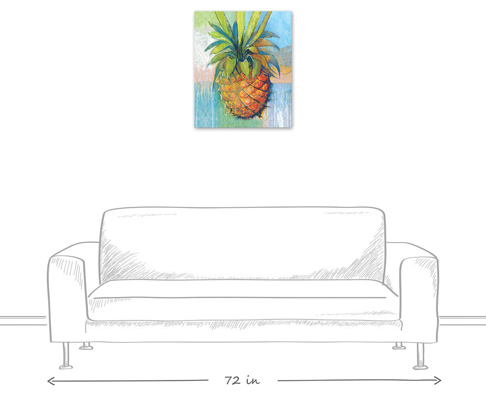 Tropical Pineapple 20x24 Canvas Wall Art