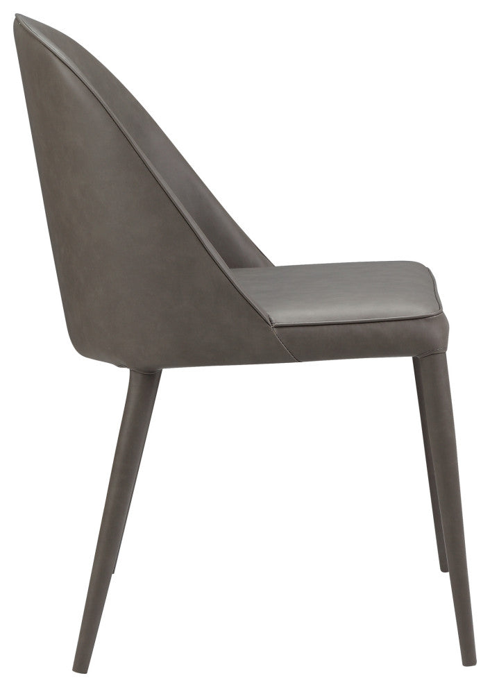 Burton Pu Dining Chair Gray, Set of 2