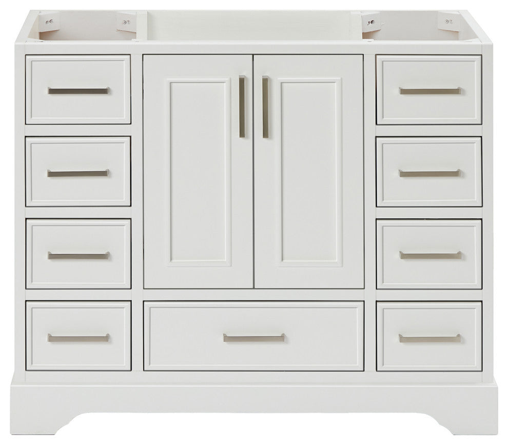 Ariel Stafford 42" Single Sink Bathroom Vanity Base, White