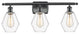 Innovations 516-3W-BK-G652-6-LED 3-Light Bath Vanity Light, Matte Black