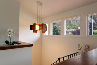 Claudo LED Pendant, Walnut