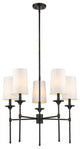 Z-LITE 3033-5MB 5 Light Chandelier, Matte Black