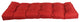 51"x19" Tufted Solid Outdoor Spun Polyester Loveseat Cushion Red