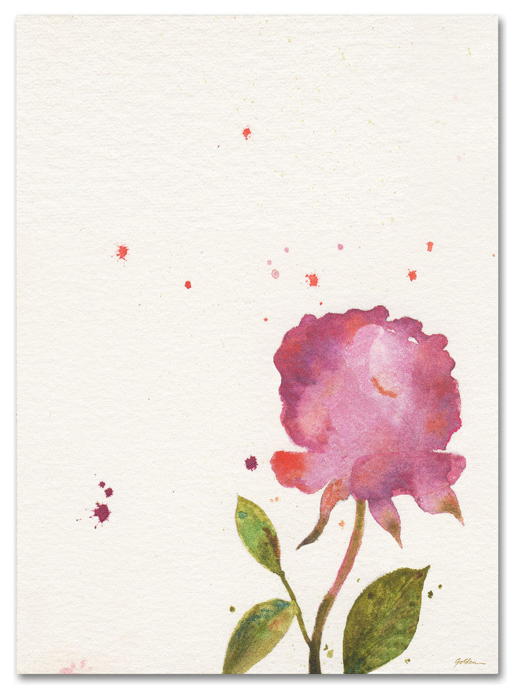''A Rose Impression'' Canvas Art by Sheila Golden