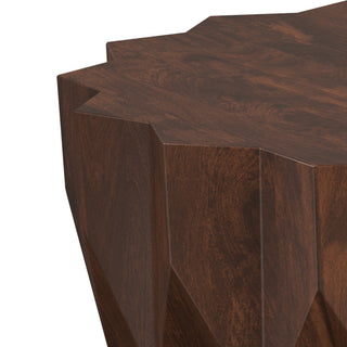 Turnbull Solid Mango Wood Coffee Table, Walnut