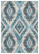 Machine Washable Indoor/Outdoor Chantille ACN1878 Teal 8' x 10' Rug