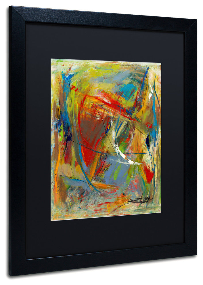 'Toy Of A Cosmic Child' Matted Framed Art, Black Frame, Black Matte, 20x16