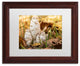 Jason Shaffer 'Autumn Mushrooms' Matted Framed Art, Wood Frame, White Mat, 14x11
