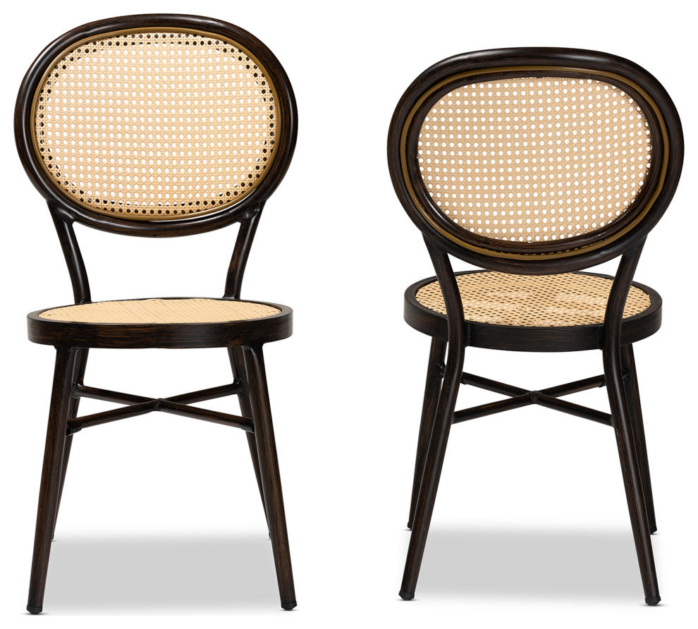 Zenia Mid-Century Modern Collection, Set of 2 Dining Chairs
