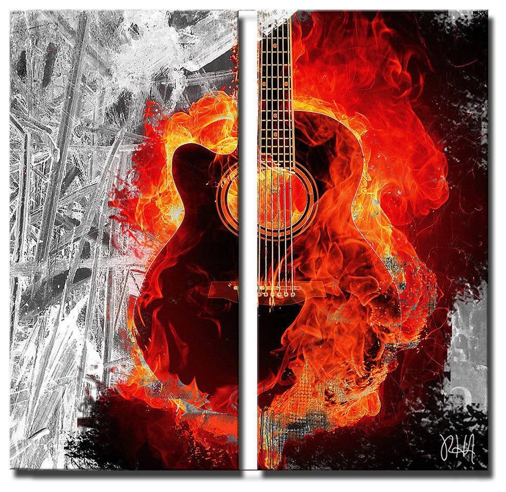 Born2BWild XXVIII Canvas Wall Art, 2-Piece Set, 24"x12"