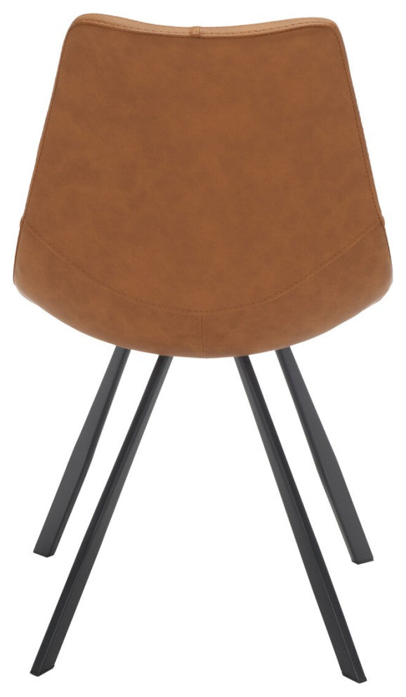 Safavieh Kayne Dining Chair, Cognac/Black