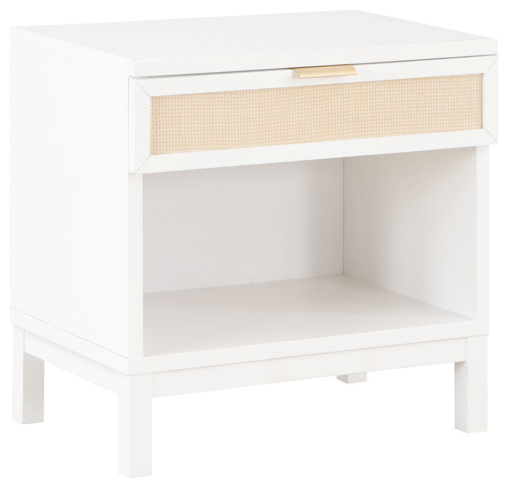 Bayport Cane 1 Drawer Nightstand