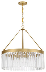 Emory 8 Light Modern Gold Chandelier