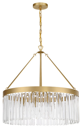 Emory 8 Light Modern Gold Chandelier