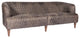 First of A Kind Magdelan Tufted Leather Sofa Nimbus Black Leather