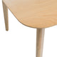 GDF Studio 5-Piece Antonio Mid Century Natural Oak Finished Dining Set, Dark Gray