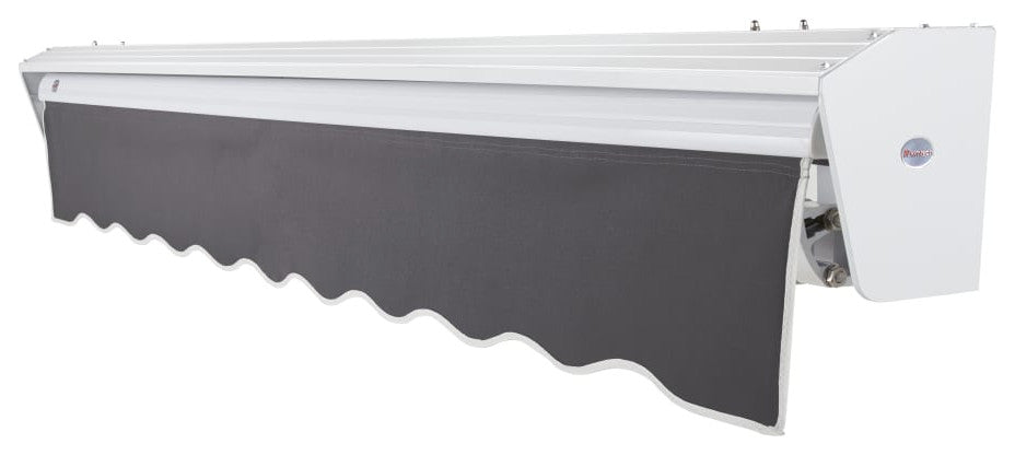 Awntech 18'x10' Destin Left Motor Acrylic Fabric Retractable Awning, Gunmetal
