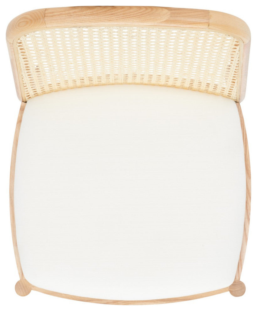 Safavieh Couture Annmarie Rattan Back Dining Chair, Natural