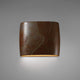 Wide Oval Wall Sconce, Closed Top, Small, Incandescent, Tierra Red Slate