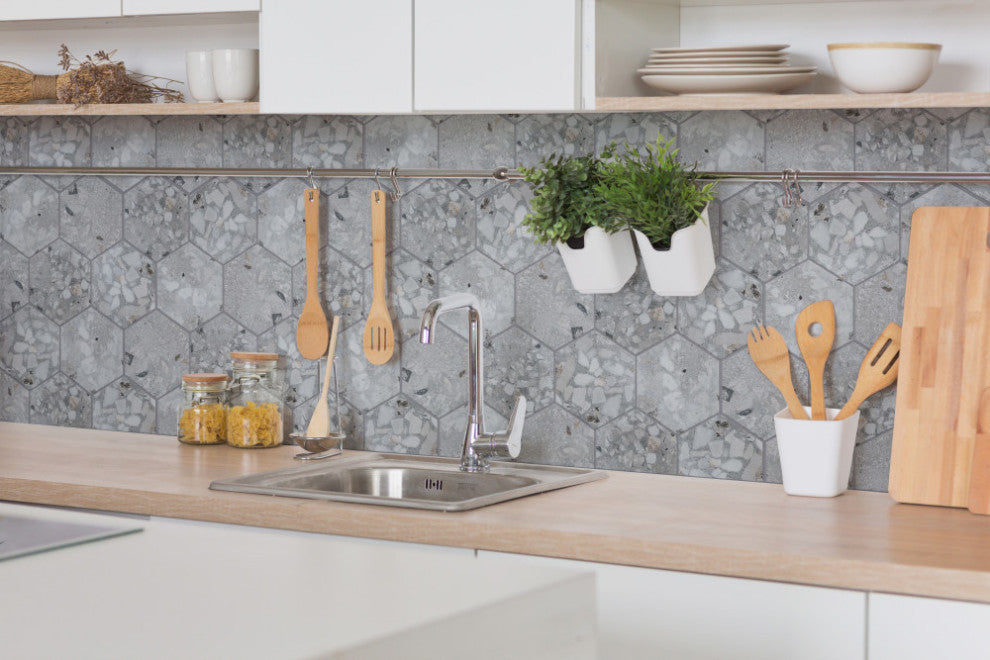 Recycle Hex River White Porcelain Floor and Wall Tile