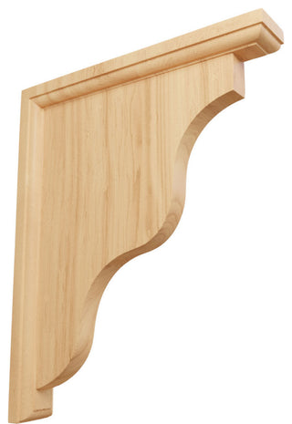 1 1/2"W x 9"D x 11"H Hamilton Traditional Bracket, Red Oak