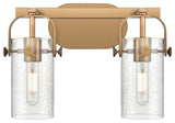 Pilaster 2 14.875" Bath Vanity-Light Brushed Brass