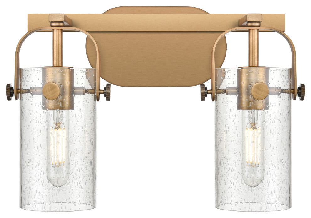 Pilaster 2 14.875" Bath Vanity-Light Brushed Brass
