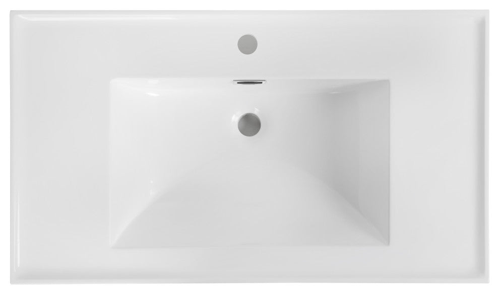34" Solid Surface Resin Streamline K-1610-34 Vanity Top