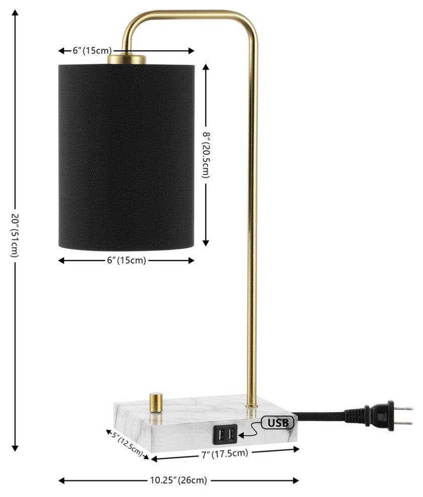 Safavieh Nevana 20" Table Lamp With USB