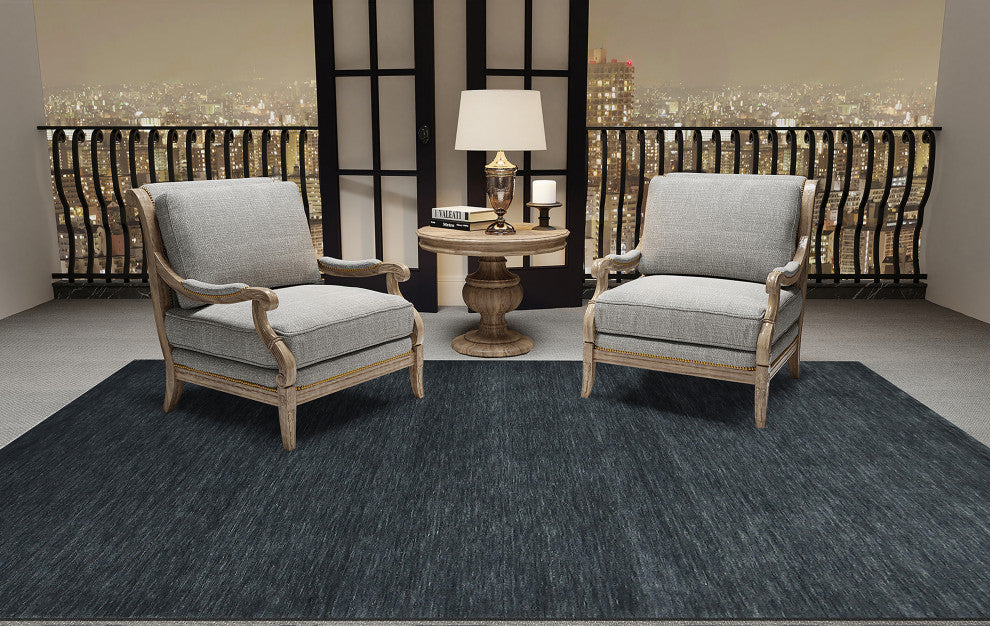Arizona Rye Area Rug, Dark Gray, 4' x 6', Solid