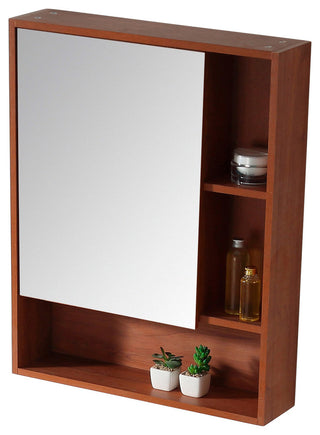 Fine Fixtures Surface Mount Bathroom Medicine Cabinet, Walnut.