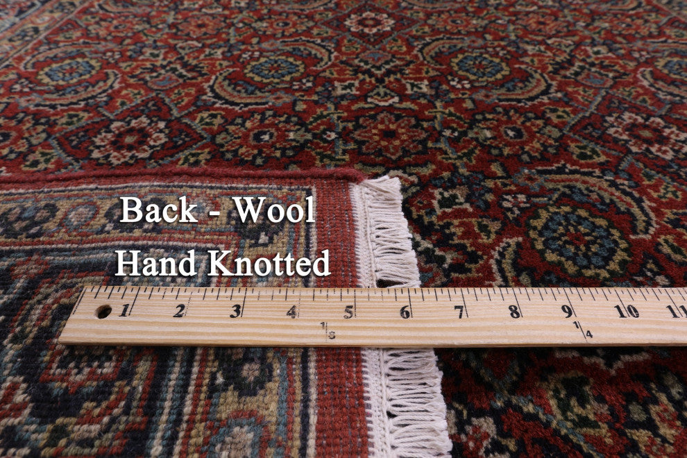 Persian Hill Herati Handmade Wool Runner Rug 3' 11" X 16' 2" - Q13163