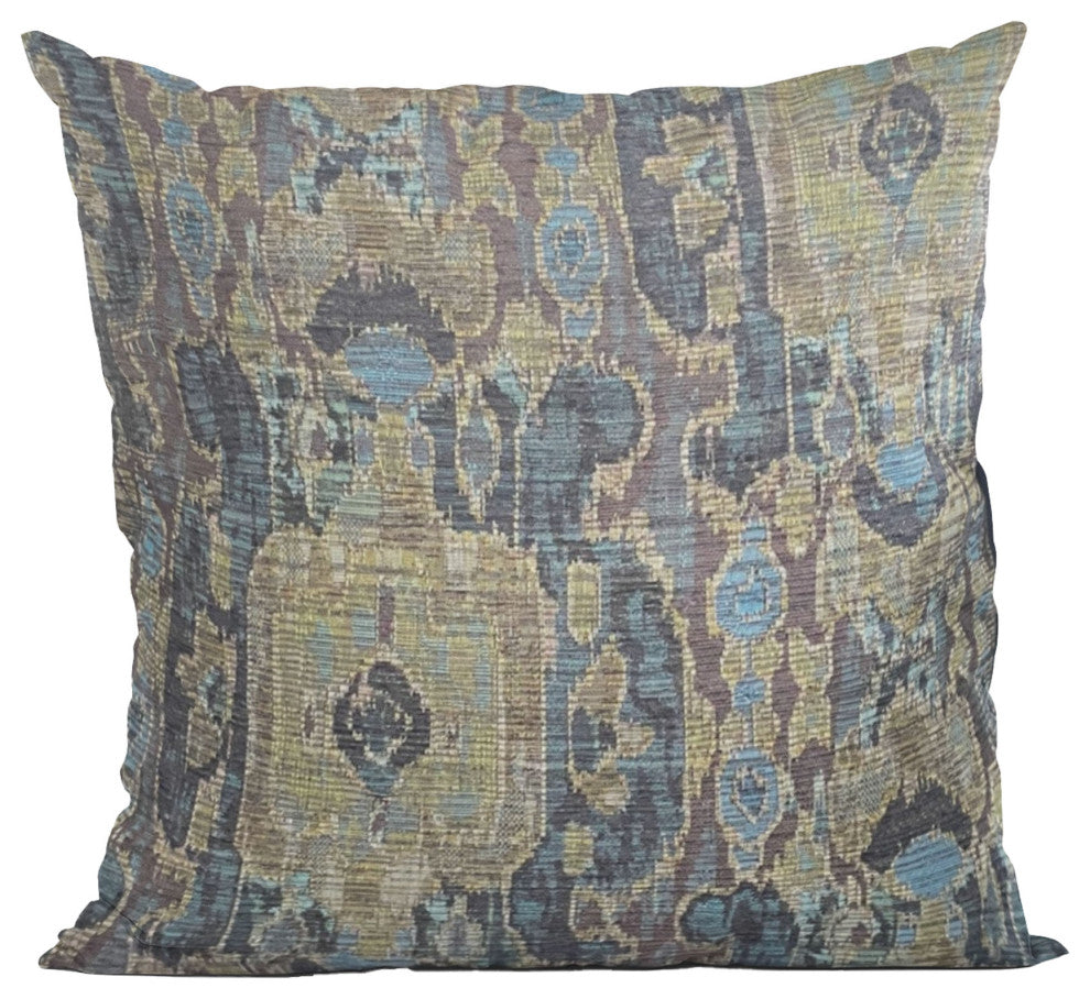 Bear Valley Green Luxury Throw Pillow, 22"x22"